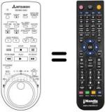 Comandos à distância equivalente RM M25-43301
