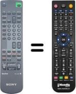 Comandos à distância equivalente Sony KV-21 V4D