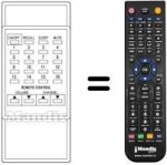 Comandos à distância equivalente Supertech TVP 003