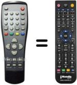 Comandos à distância equivalente United UTV 14X73 U