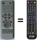 Comandos à distância equivalente Samsung DTB-S 501 E