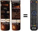 Comandos à distância equivalente Sony SLV-725