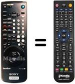 Comandos à distância equivalente Sony SLV-E 830