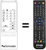 Comandos à distância equivalente SCHNEIDER STV 5130 40 CH