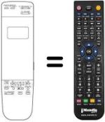 Comandos à distância equivalente Zanussi SV 76