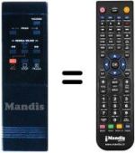 Comandos à distância equivalente Zanussi SV 835