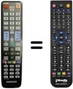 Comandos à distância equivalente Samsung SYNCMASTER TA 750