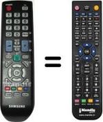 Comandos à distância equivalente Samsung SYNCMASTER XL 2370 HD