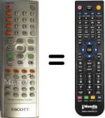 Comandos à distância equivalente Scott DHX I 105