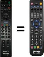 Comandos à distância equivalente Sony KDL-52 W4710