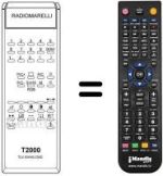 Comandos à distância equivalente T 2000