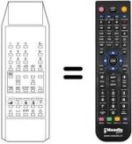 Comandos à distância equivalente UKV 110 TEXT
