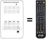 Comandos à distância equivalente TC 309