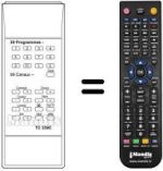 Comandos à distância equivalente TC 339 C