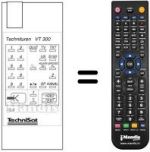 Comandos à distância equivalente TECHNITUNER VT 300