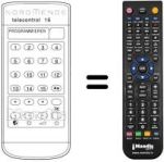 Comandos à distância equivalente TELECONTROL 16