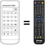 Comandos à distância equivalente TELECONTROL 2200