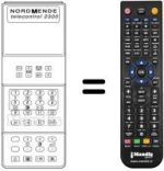 Comandos à distância equivalente TELECONTROL 2300