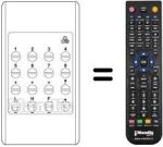 Comandos à distância equivalente TELESONAR 8