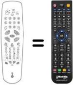 Comandos à distância equivalente Akai TV 2817 TN / T