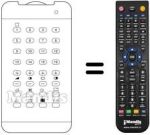 Comandos à distância equivalente TELECOMPUTER TRD