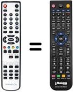 Comandos à distância equivalente Sansui TV 2520