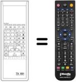Comandos à distância equivalente TV 501