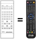 Comandos à distância equivalente Minerva TVR 6305