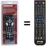 Comandos à distância equivalente Thomson V 1601
