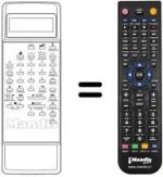 Comandos à distância equivalente Brionvega VR 3500
