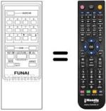 Comandos à distância equivalente Funai VCR 6800