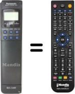 Comandos à distância equivalente Panasonic NV-F55