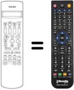 Comandos à distância equivalente VIDEO ZAPPER