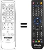 Comandos à distância equivalente Thomson VPH 6850 G