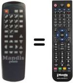 Comandos à distância equivalente VS-9800 CI
