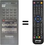 Comandos à distância equivalente Panasonic NV-730