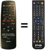 Comandos à distância equivalente Toshiba V 204 G