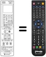 Comandos à distância equivalente VT-RM 863 E