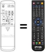 Comandos à distância equivalente Samsung VXK-336