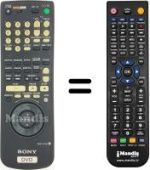 Comandos à distância equivalente Sony DVP-S 7700