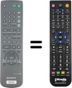 Comandos à distância equivalente Sony DVP-NS 400 D