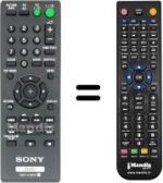 Comandos à distância equivalente Sony DVP-SR 700 H