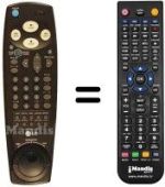 Comandos à distância equivalente LG 2380 P