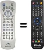 Comandos à distância equivalente JVC HRX V45