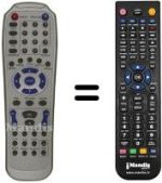 Comandos à distância equivalente Sansui DV-X 2250