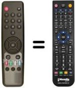 Comandos à distância equivalente MIKRO DIGITAL 1000 FTA + CI