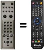Comandos à distância equivalente Medion MD 5370