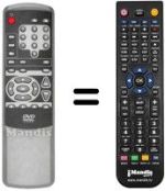 Comandos à distância equivalente Medion MD 5410