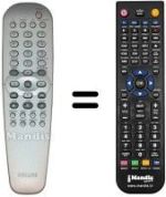 Comandos à distância equivalente Aristona DVD Q 50