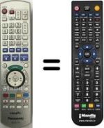 Comandos à distância equivalente Panasonic DMRE-X75 EB